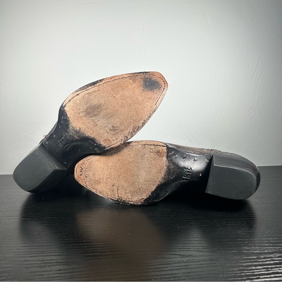 Frye Women's Sacha Moto Ankle Booties Black leather size 7.5 - Picture 5 of 7